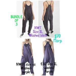 BUNDLE!! Free People Movement Hot Shot Onesies $70 (1)xs (2)xl $70 MSRP